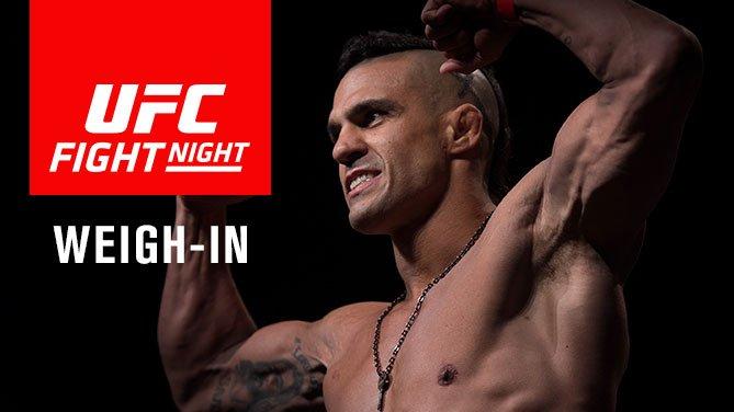 UFC Fight Night 106 - La pesée (résultats)