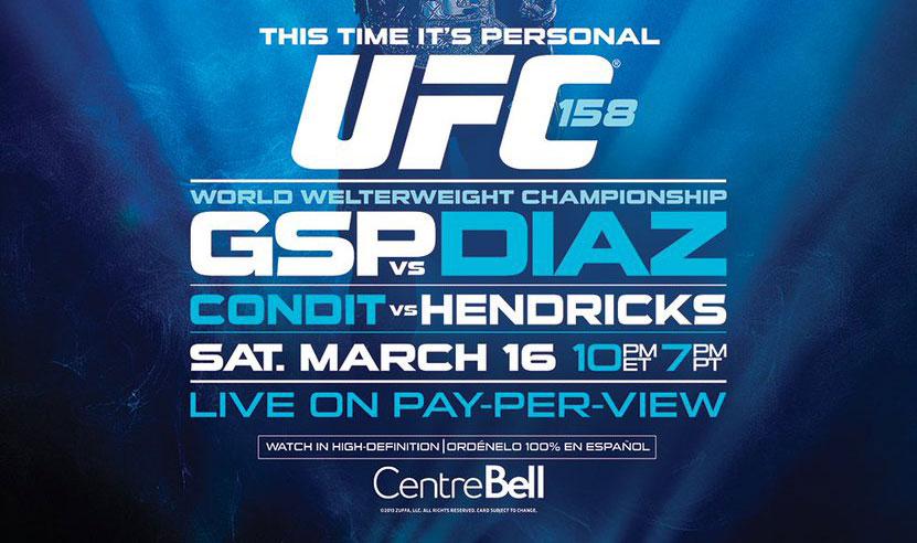 UFC 158 - Les posters et les affiches à Montreal