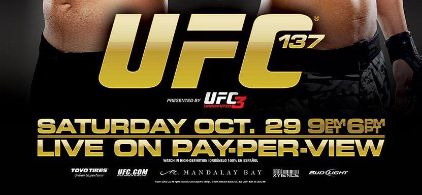 UFC 137 - Les posters et les affiches à Vegas