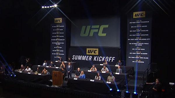 UFC - Summer Kickoff : Conférence de presse