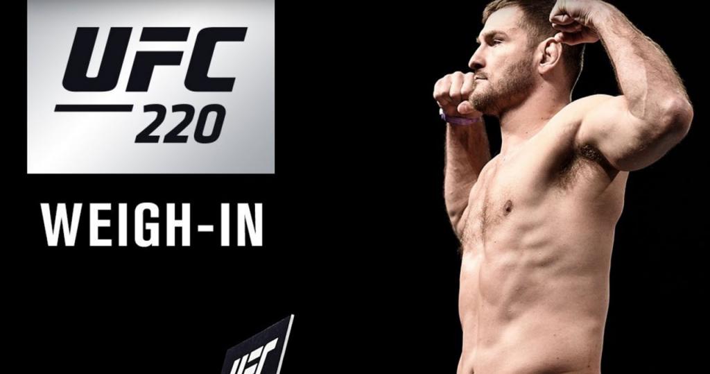 UFC 220 - La pesée