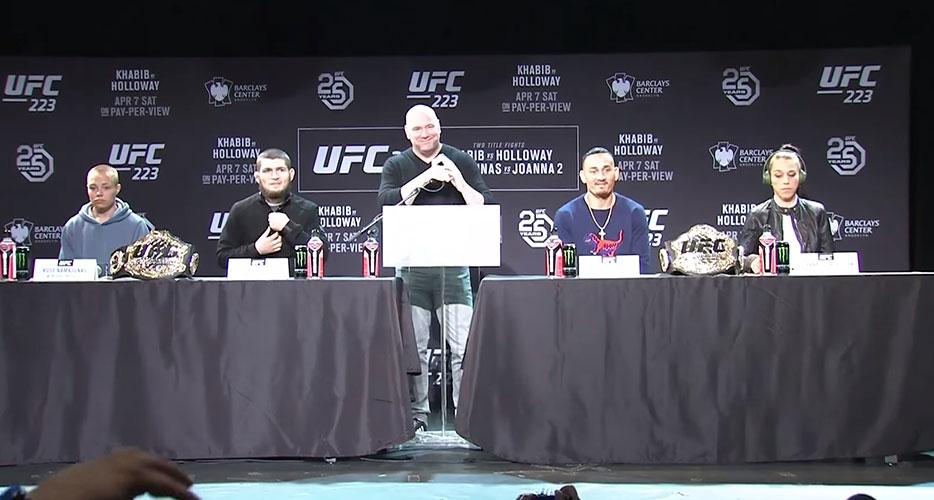 UFC 223 - Conférence de presse d'avant combat