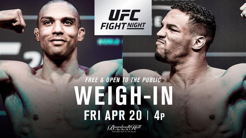 UFC Fight Night 128 - La pesée