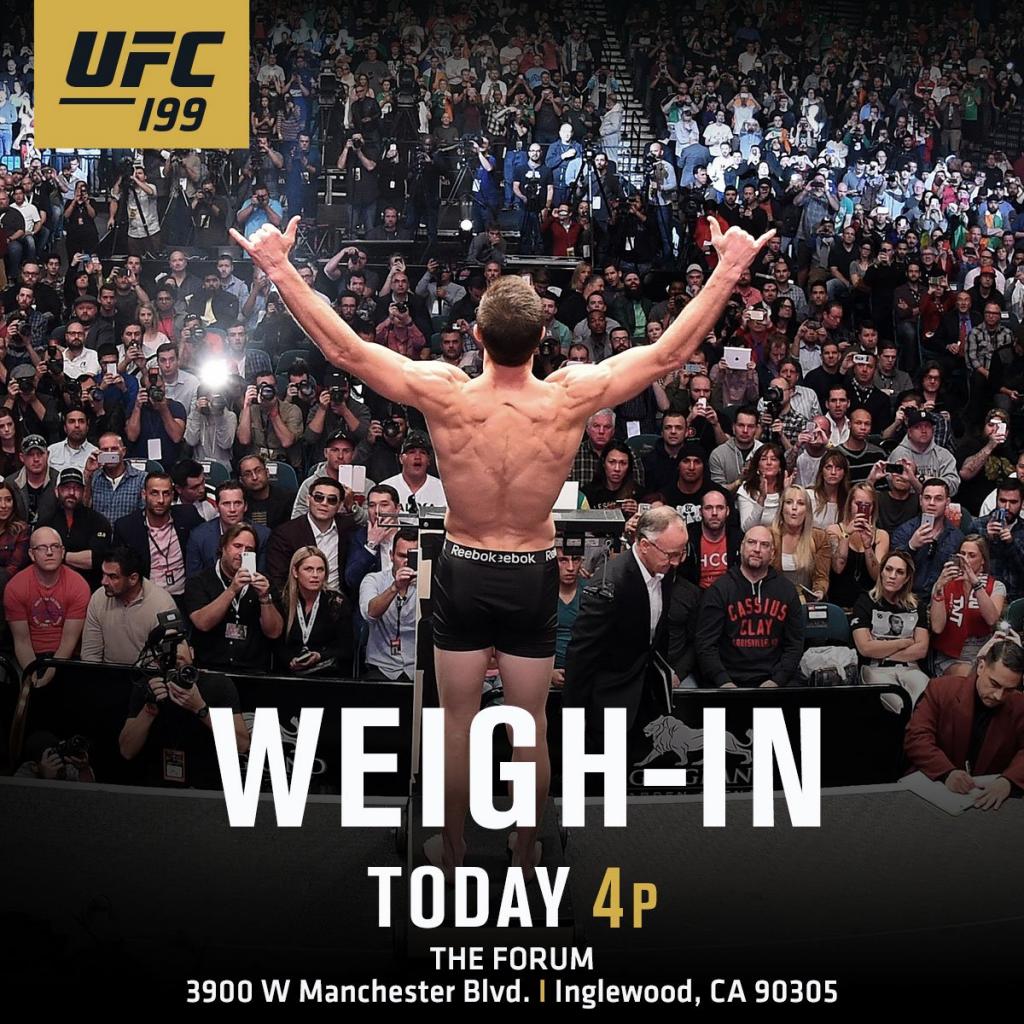 UFC 199 - La pesée officielle