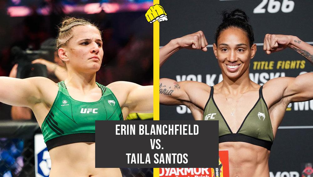 Erin Blanchfield vs. Taila Santos booké pour l'UFC Singapour