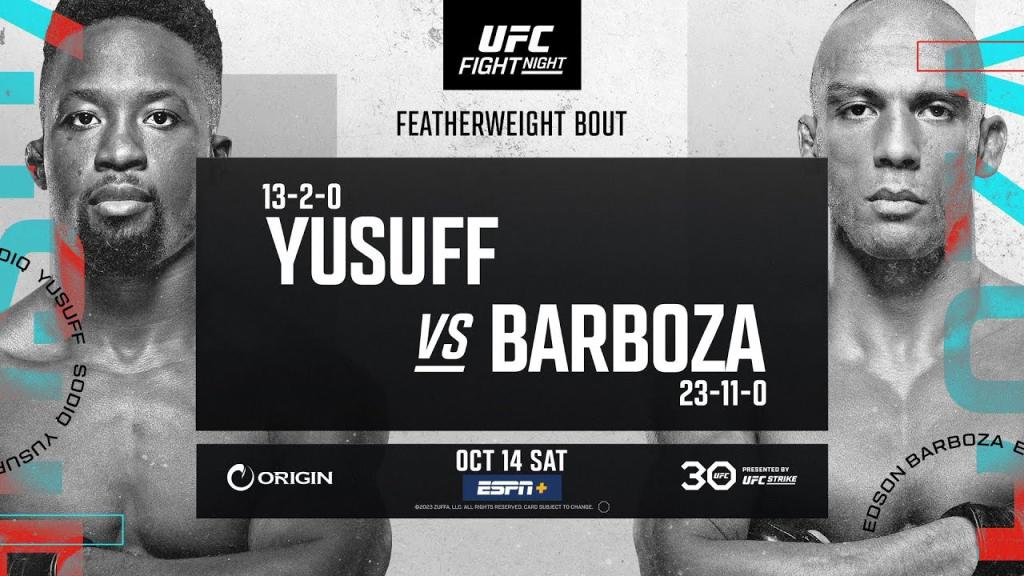 UFC on ESPN+ 88 - Yusuff vs Barboza : Fight Promo | UFC Vegas 81