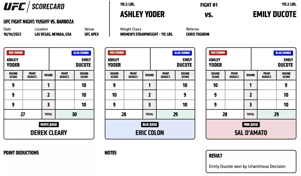 UFC on ESPN+ 88 - Ashley Yoder vs Emily Ducote