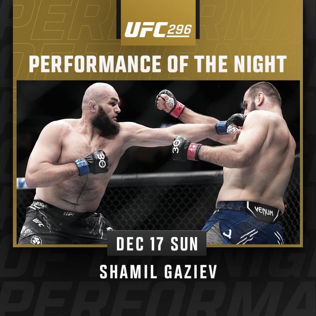 UFC 296 - Bonus de combat | Las Vegas