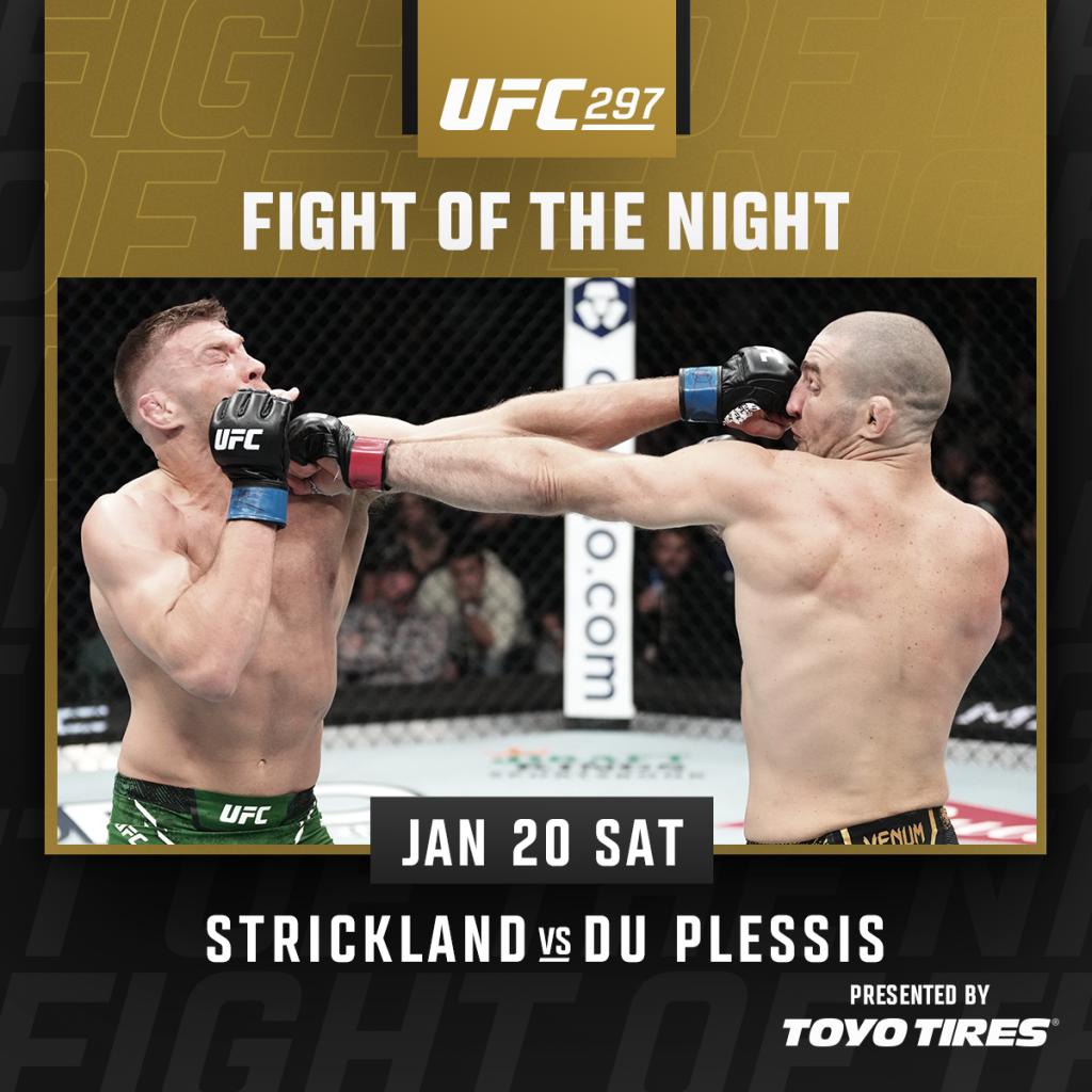UFC 297 - Bonus de combat | Toronto