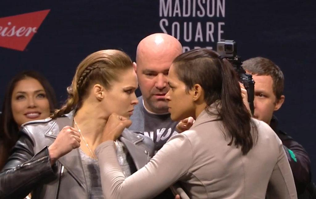UFC 207 - Amanda Nunes contre Ronda Rousey Faceoff