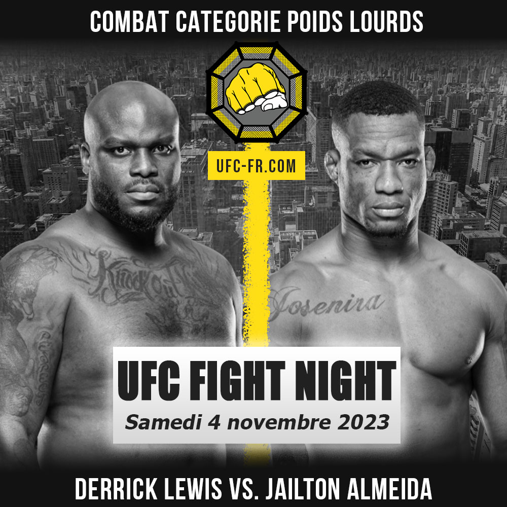 UFC ON ESPN+ 89 - Derrick Lewis vs Jailton Almeida