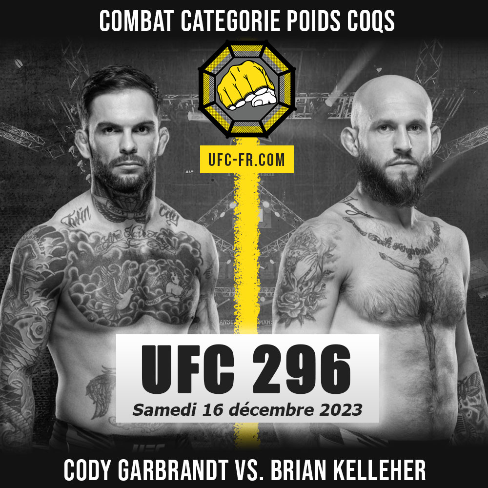 UFC 296 - Cody Garbrandt vs Brian Kelleher