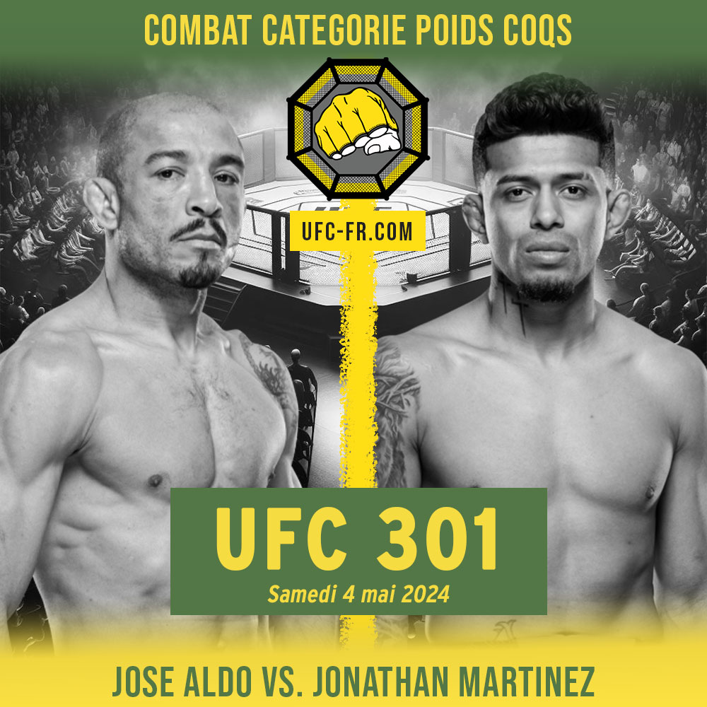UFC 301 - Jose Aldo vs Jonathan Martinez