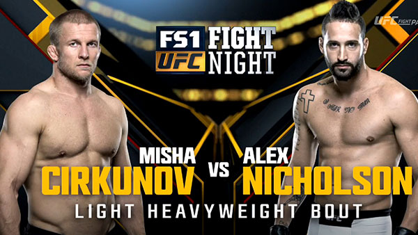 Misha Cirkunov contre Alex Nicholson