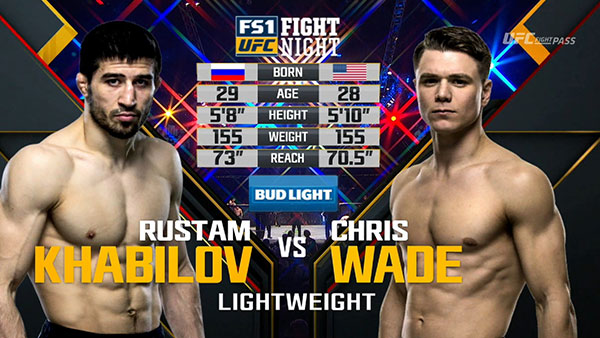 Rustam Khabilov contre Chris Wade