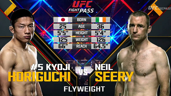 Kyoji Horiguchi contre Neil Seery