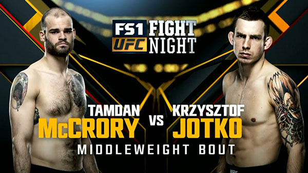 Tamdan McCrory contre Krzysztof Jotko
