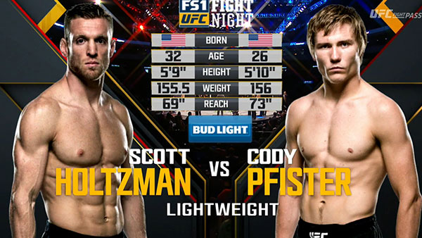 Scott Holtzman contre Cody Pfister