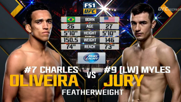 Charles Oliveira vs. Myles Jury