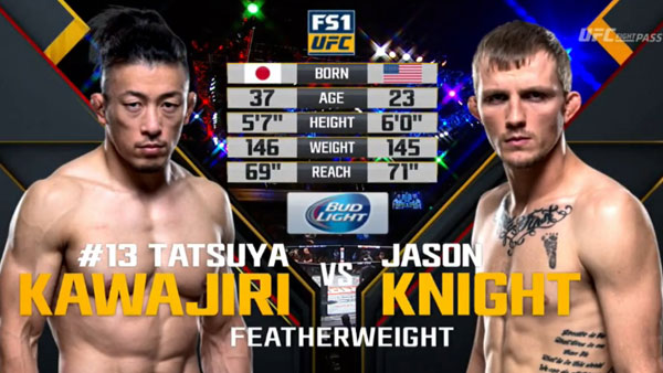 Tatsuya Kawajiri  vs. Jason Knight