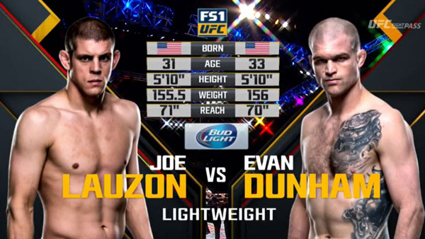 Evan Dunham vs. Joe Lauzon