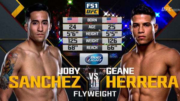 Joby Sanchez  vs. Geane Herrera