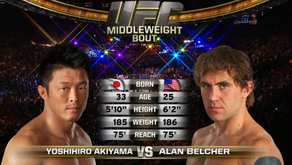 Yoshihiro Akiyama contre Alan Belcher