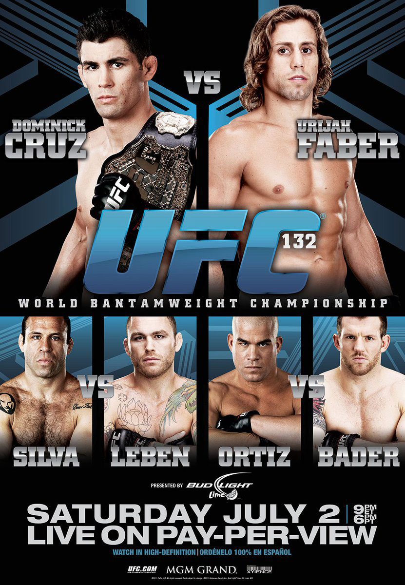Poster/affiche UFC 132