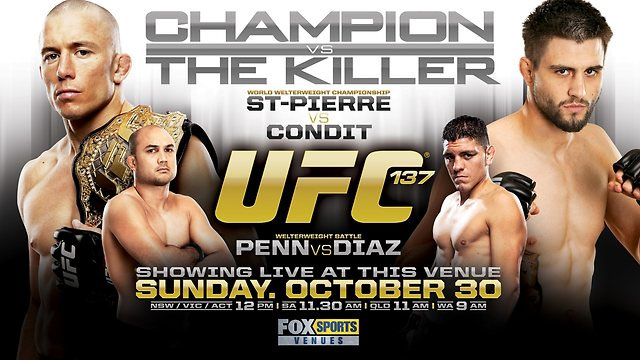 Poster/affiche UFC 137