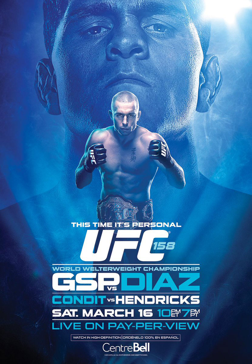 Poster/affiche UFC 158