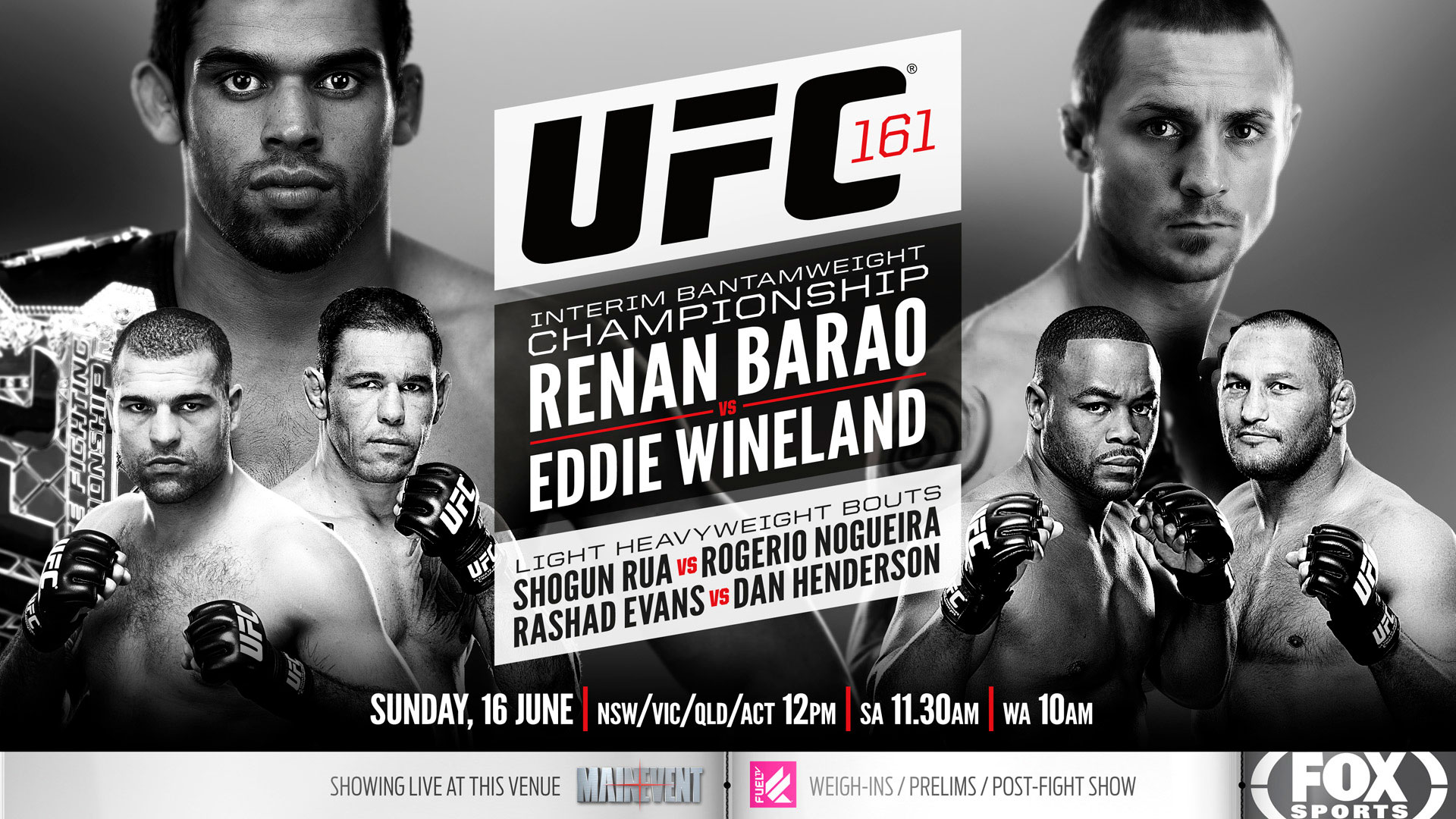 Poster/affiche UFC 161