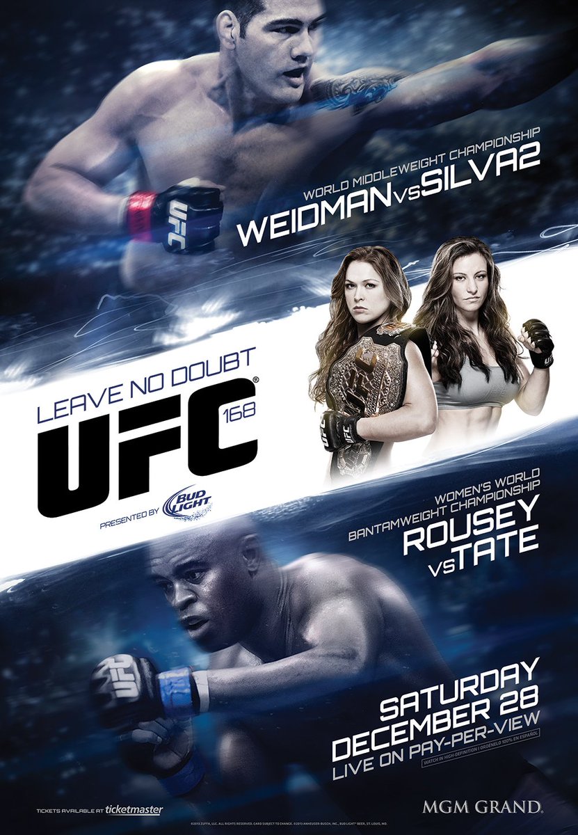 Poster/affiche UFC 168