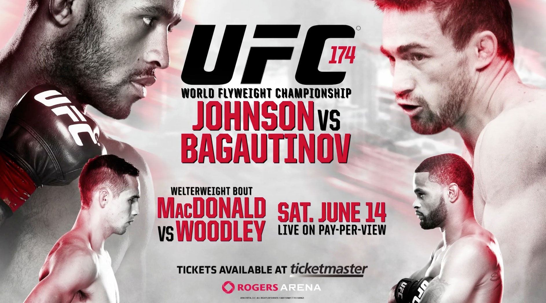 Poster/affiche UFC 174
