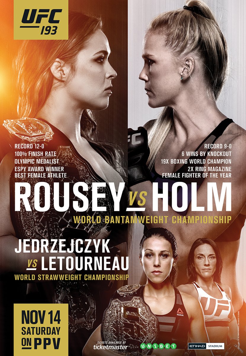 Poster/affiche UFC 193