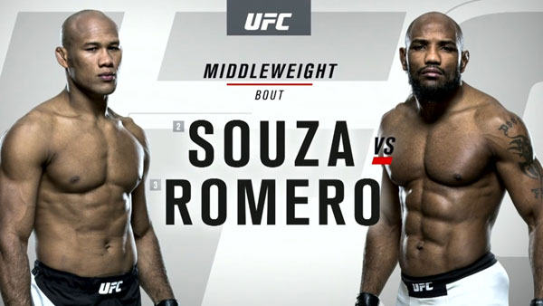 Yoel Romero (185) vs. Ronaldo Souza (186)