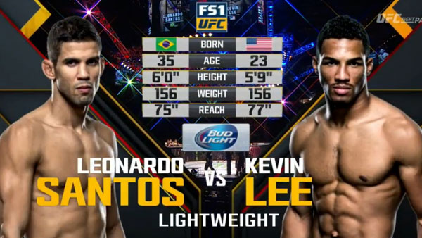 Kevin Lee contre Leonardo Santos