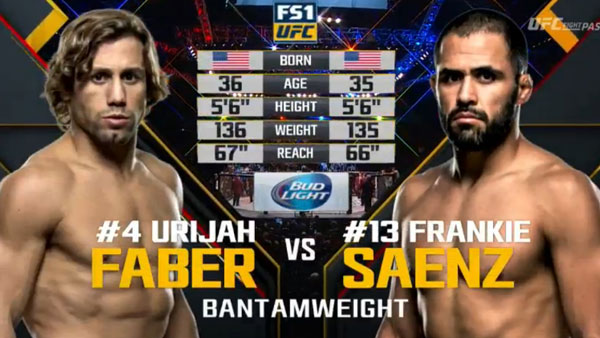 Urijah Faber contre Frankie Saenz