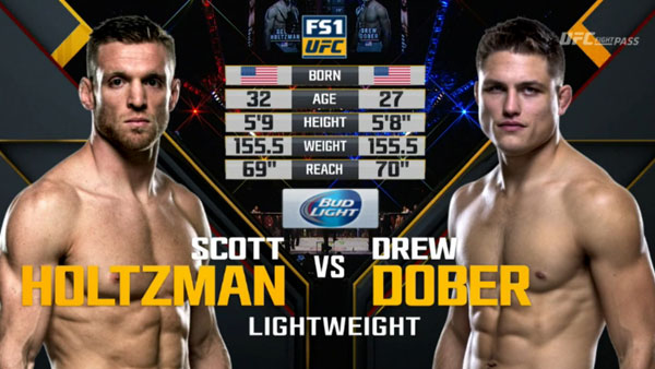 Drew Dober contre Scott Holtzman