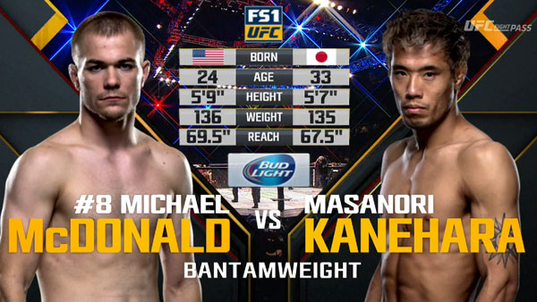 Michael McDonald contre Masanori Kanehara