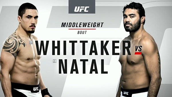 Robert Whittaker contre Rafael Natal