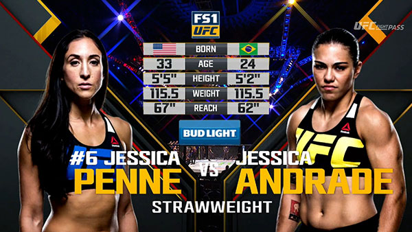 Jessica Penne contre Jessica Andrade