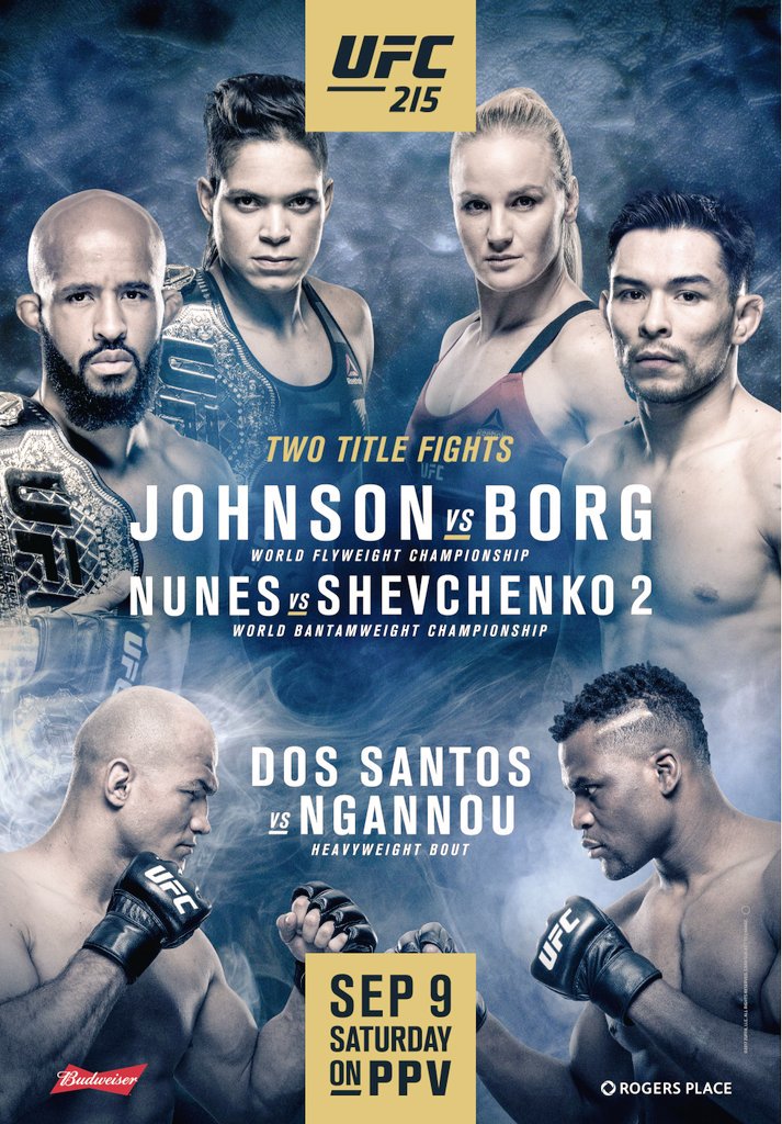 Poster/affiche UFC 215 - Edmonton