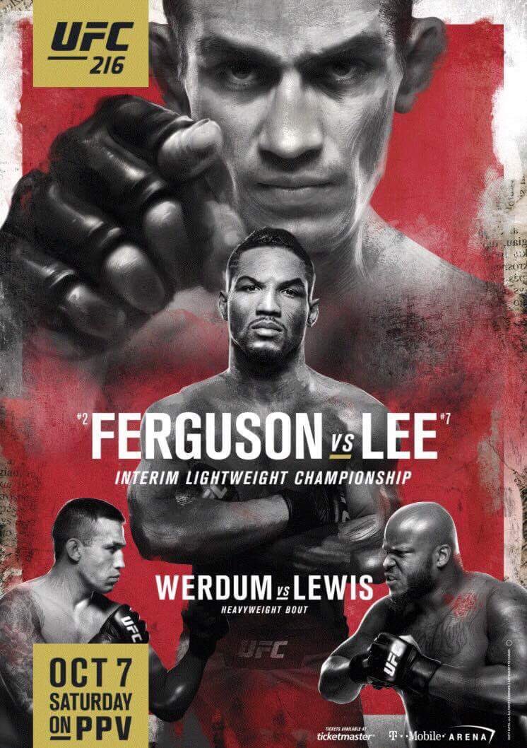 Poster/affiche UFC 216 - Vegas