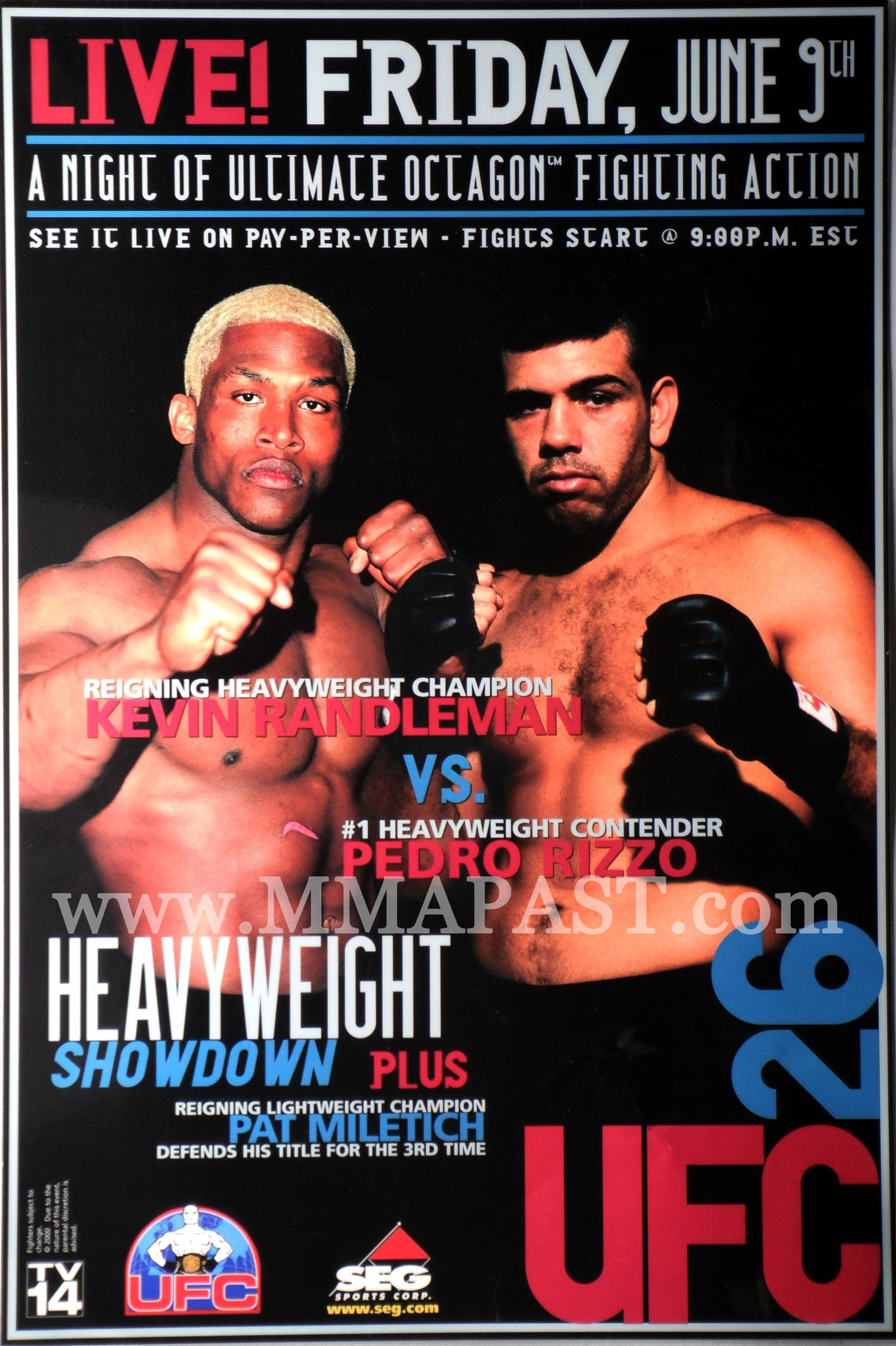 Poster/affiche UFC 26