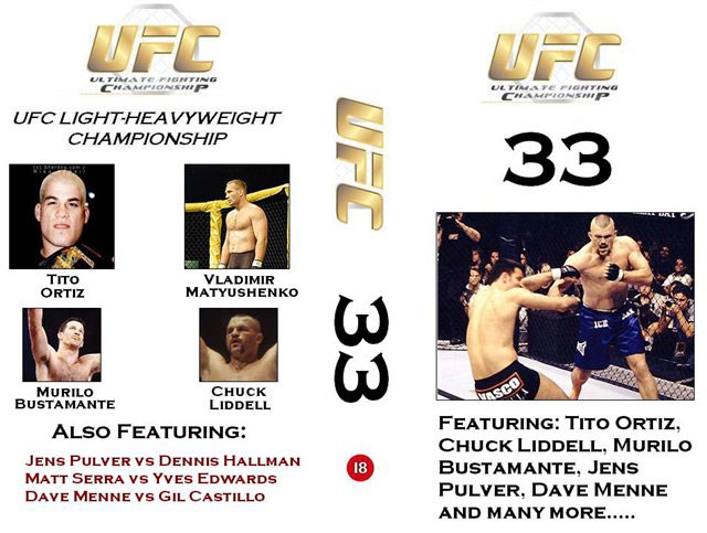 Poster/affiche UFC 33