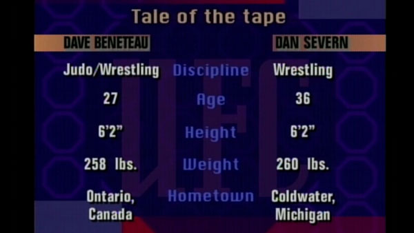 Dan Severn contre Dave Beneteau