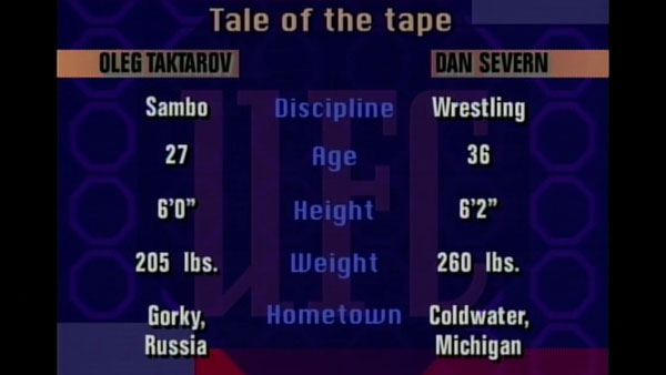 Dan Severn contre Oleg Taktarov