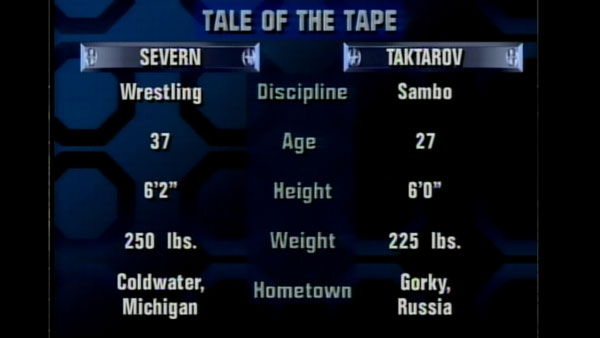Dan Severn contre Oleg Taktarov