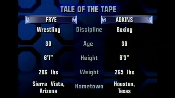 Victoire de Don Frye contre Sam Adkins