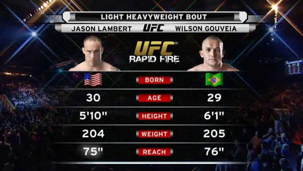 Victoire de Wilson Gouveia contre  Jason Lambert